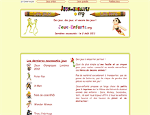 Tablet Screenshot of jeux-enfants.org